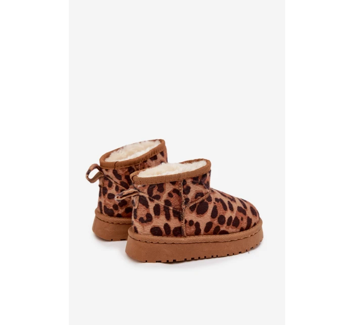 Dětské sněhule vyhřívané s Panterka Hnědé model 21718620 - Boto