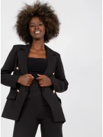 Dámské sako DHJ MA model 17394758 černé - FPrice Dámské sako DHJ MA model 17394758 černé - FPrice