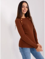 Sweter PM SW model 18904847 ciemny brązowy - FPrice