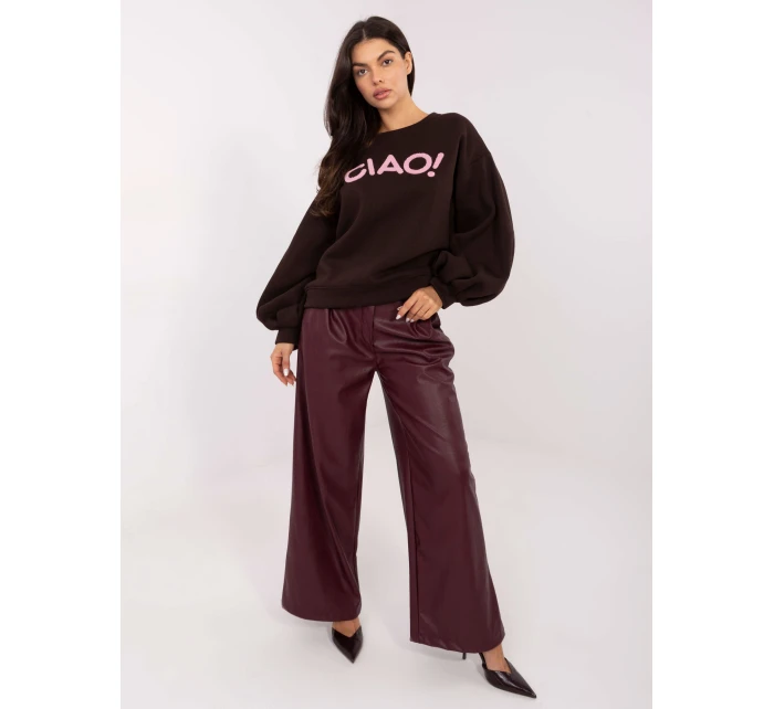 RV BL mikina A1044.78 tmavohnedá