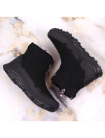 DK Jr nepremokavé zateplené snehové topánky DK58A black