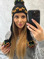 Dámska ušianka Nadia K321 čierna