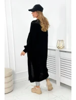 Dlhý sveter čierny