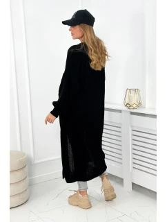 Dlhý sveter čierny