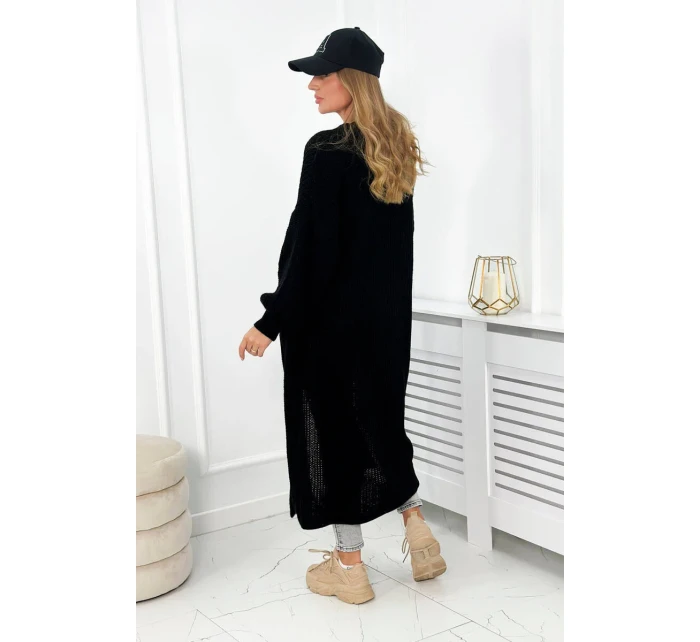 Dlhý sveter čierny