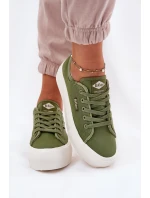 Trampki Damskie Na Platformie Lee Cooper LCW-25-31-3449L Zielone