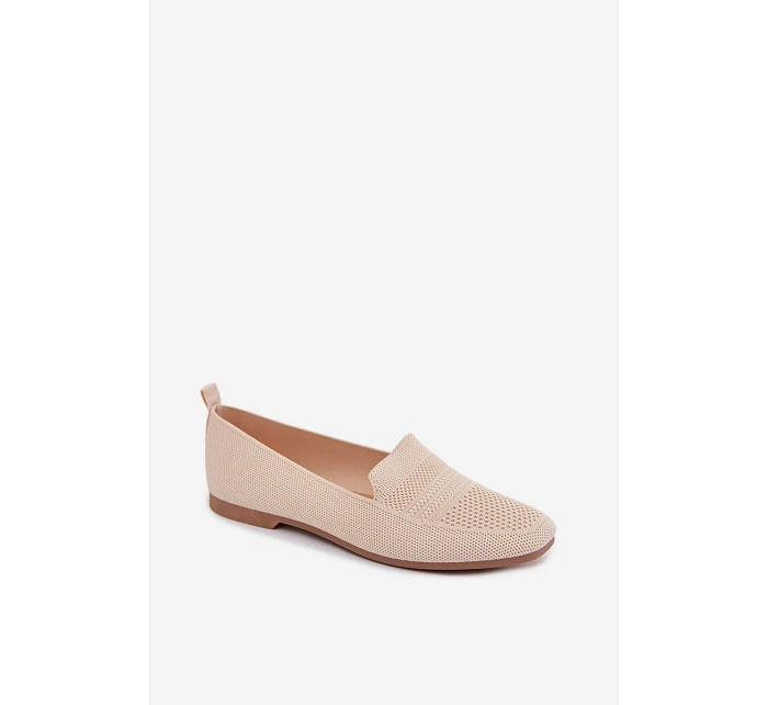 Dámské látkové mokasíny světle béžové Dorielle