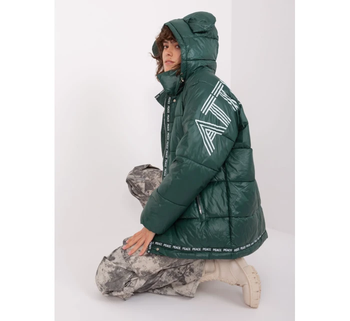 NM KR TR522 bunda.96P tmavo zelená