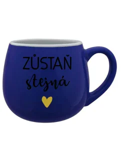 STAY THE SAME - modrý keramický hrnček 300 ml