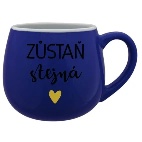STAY THE SAME - modrý keramický hrnček 300 ml
