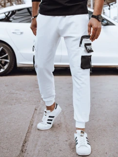 Pánské tepláky white Dstreet model 21976885 - FashionStreet