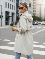 Dámska prechodná bunda parka béžová FashionStreet TY5557