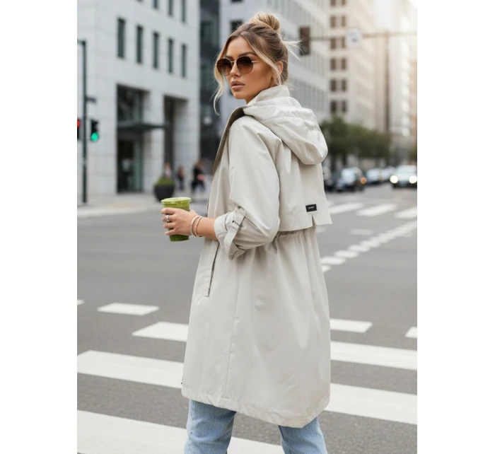 Dámska prechodná bunda parka béžová FashionStreet TY5557
