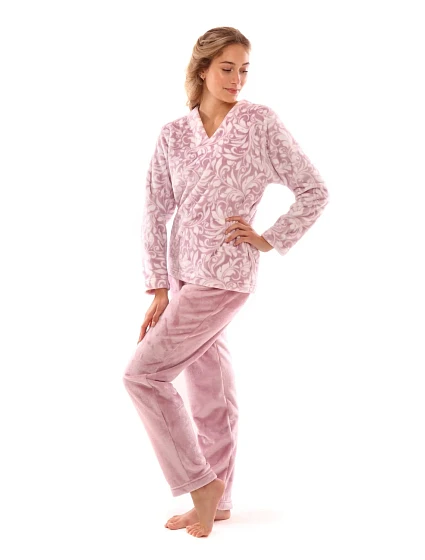 Dámske pyžamo Flora 6456 mauve mIst - Vestis