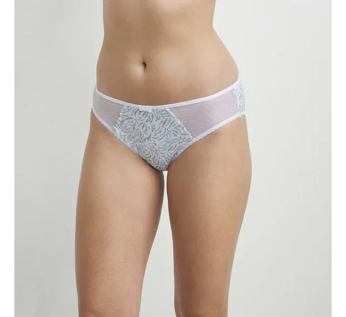 Dámské kalhotky z bio bavlny DIM GENEROUS COTTON BIO SLIP - DIM - bílá