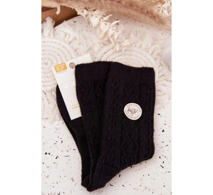 Dámske vlnené ponožky - čierne Dámske vlnené ponožky - čierne