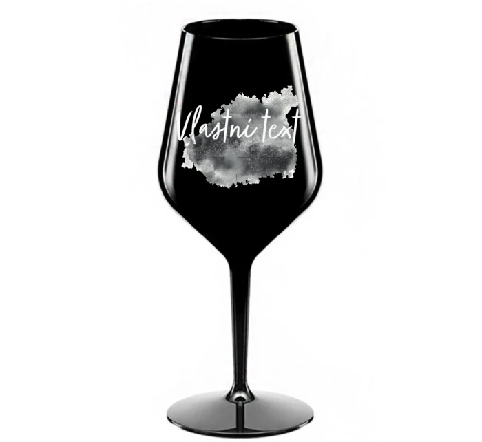 Personalizovaná nerozbitná sklenička na víno - Akvarelový otisk