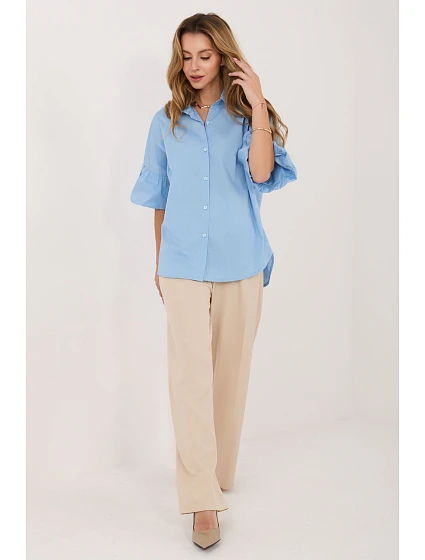 Košeľa s dlhým rukávom model 227874 Taliansko Moda