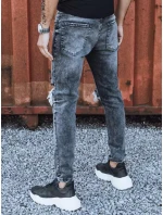 Pánské tmavě šedé džínové kalhoty Dstreet model 21965791 - FashionStreet Pánské tmavě šedé džínové kalhoty Dstreet model 21965791 - FashionStreet