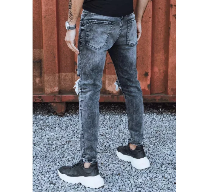 Pánské tmavě šedé džínové kalhoty Dstreet model 21965791 - FashionStreet Pánské tmavě šedé džínové kalhoty Dstreet model 21965791 - FashionStreet