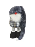 DEKORATÍVNY TRPASLÍK NA TELESKOPE 38-88CM SIVÝ