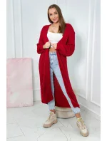 Dlhý sveter červený