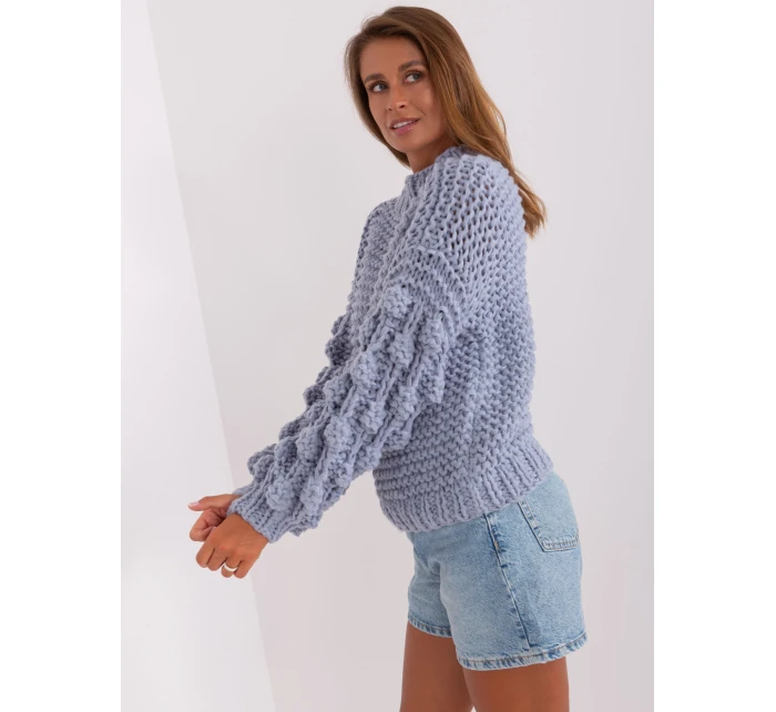 Sweter AT SW model 18895514 szaro niebieski - FPrice