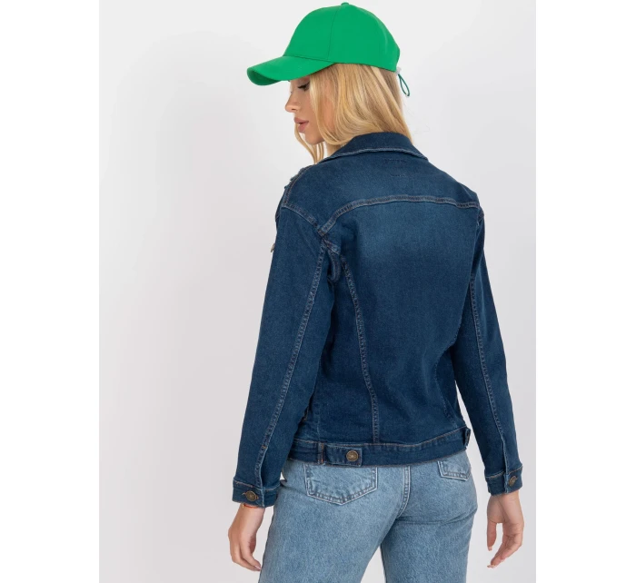 Dámska bunda RO KR CKT 4006 tmavo modrá Dámska bunda RO KR CKT 4006 tmavo modrá