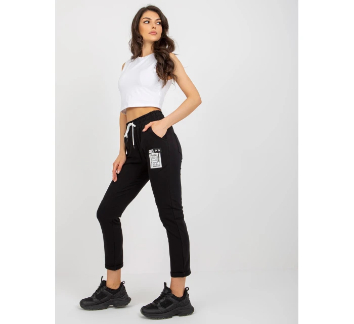 RV DR 7520.82 tepláky čierne RV DR 7520.82 tepláky čierne