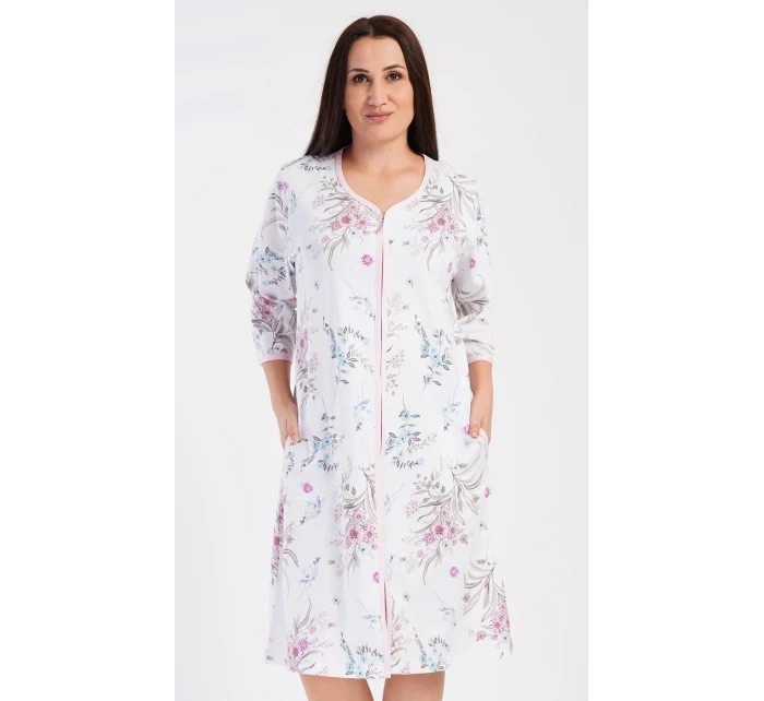 Dámske domáce šaty s trojštvrťovými rukávmi Margot