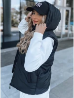 Dámska prešívaná vesta POPLAR black FashionStreet TY3773