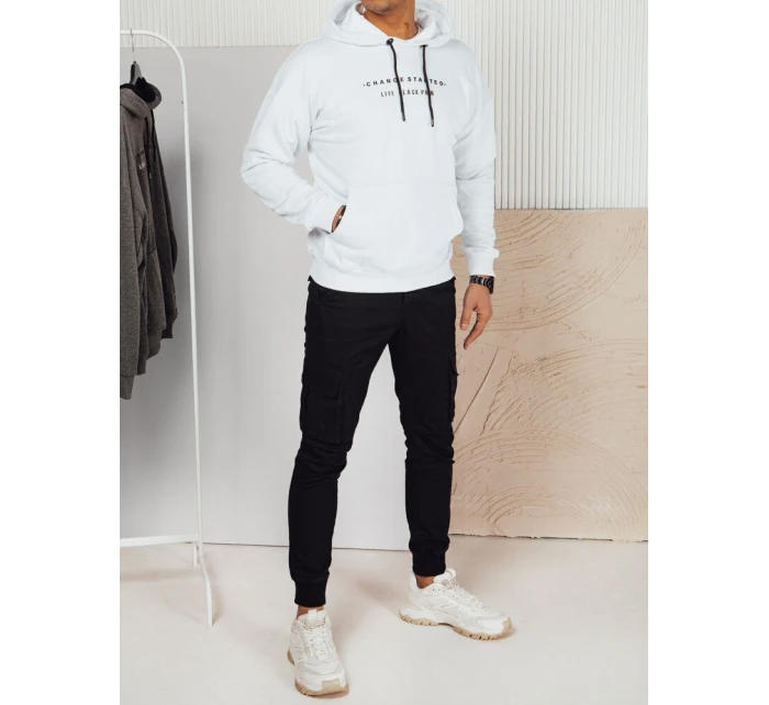 Pánská bílá mikina s potiskem Dstreet model 21976144 - FashionStreet
