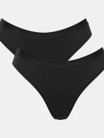 Dámske nohavičky GO Casual High leg 2P - BLACK - black 0004 - SLOGGI