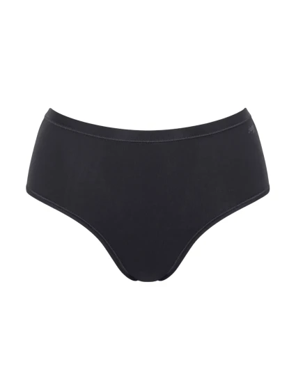 Dámske bavlnené midi nohavičky GO Daily - BLACK - black 0004 - SLOGGI Dámske bavlnené midi nohavičky GO Daily - BLACK - black 0004 - SLOGGI