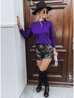 Dámský klasický svetr tmavě fialový Dstreet model 21970960 - FashionStreet