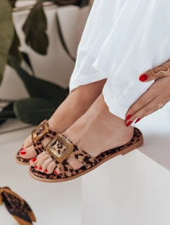 Dámske žabky GLAMSTEP s leopardím vzorom FashionStreet ZY0928