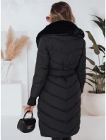 Dámská prošívaná zimní bunda s kožešinou černá Dstreet model 21991246 - FashionStreet Dámská prošívaná zimní bunda s kožešinou černá Dstreet model 21991246 - FashionStreet
