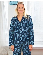 Pyžamo Key LNS 533 B26, s dlhými rukávmi, veľkosti S–XL, na zapínanie Pyžamo Key LNS 533 B26, s dlhými rukávmi, veľkosti S–XL, na zapínanie