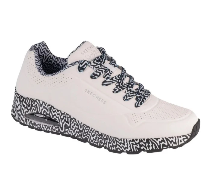 Skechers Uno - Stark Mini Drip 183518-WBK White Skechers Uno - Stark Mini Drip 183518-WBK White