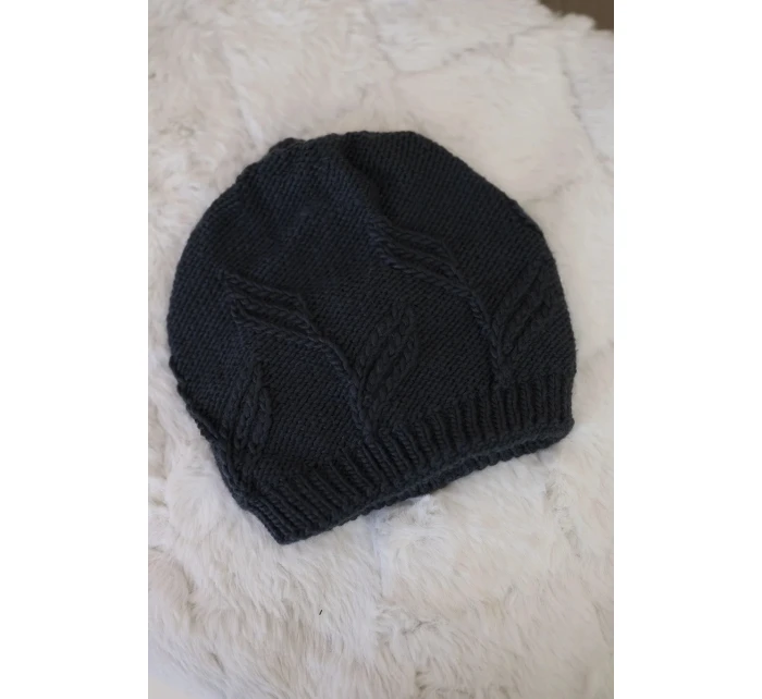 Dámská čepice graphite model 18752449 - K-Fashion Dámská čepice graphite model 18752449 - K-Fashion