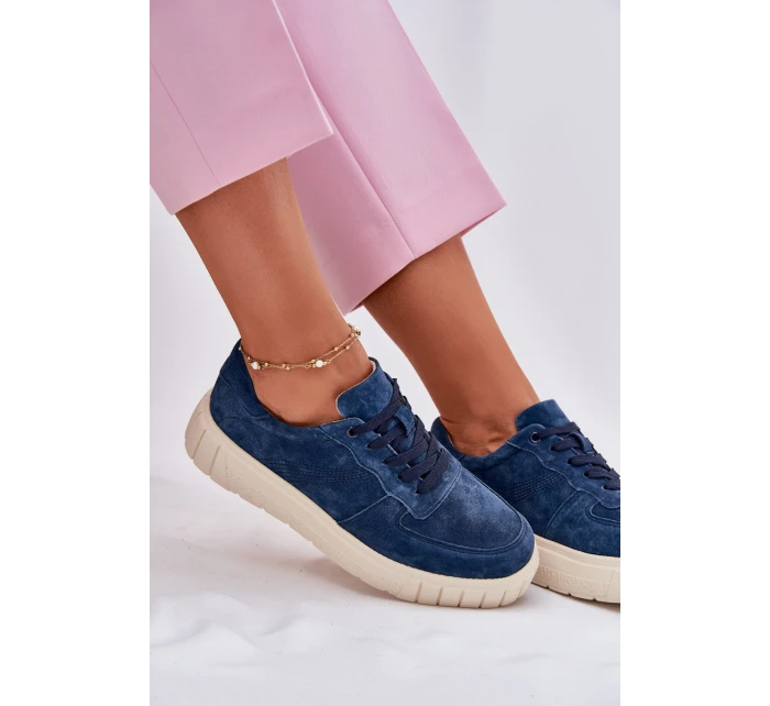 Semišové Dámské Tenisky Na Platformě model 21697031 - EVENTO