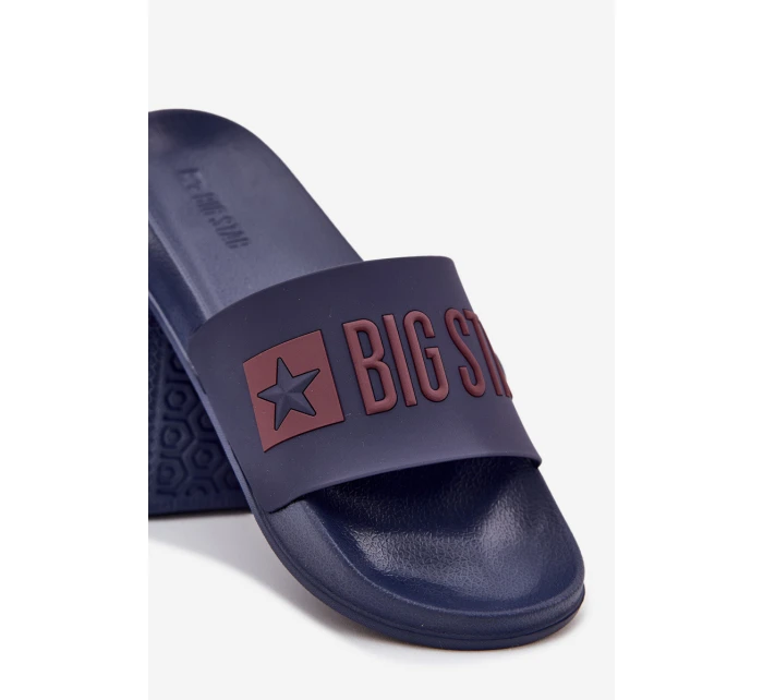 Pánské Pantofle Big Star model 21706465 Modré - Big Star Shoes Pánské Pantofle Big Star model 21706465 Modré - Big Star Shoes