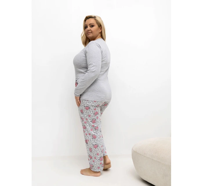 DU PI pyžamo FP 503.47 sivé DU PI pyžamo FP 503.47 sivé