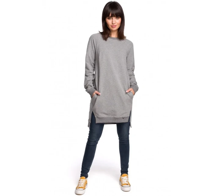 Tunika nadměrné velikosti s boky  zelená model 15099615 - BeWear