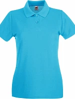 Fruit of the Loom Lady-Fit Premium Polo Dámske piké polo 16.3030 azúrovomodrá