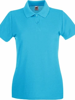LadyFit Premium Polo Dámské piqué polo model 22442251 azure blue - Fruit of the Loom