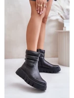 Dámské Kožené Boty na Zip S  Černé model 21673708 - Zazoo