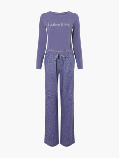 Dámsky pyžamový komplet 000QS6350E - W6L - Blueberry - Calvin Klein