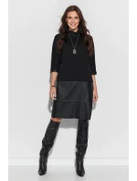 Denní šaty NU 318 černé - Numinou