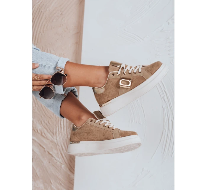 FashionStreet béžové dámske tenisky ZY1067